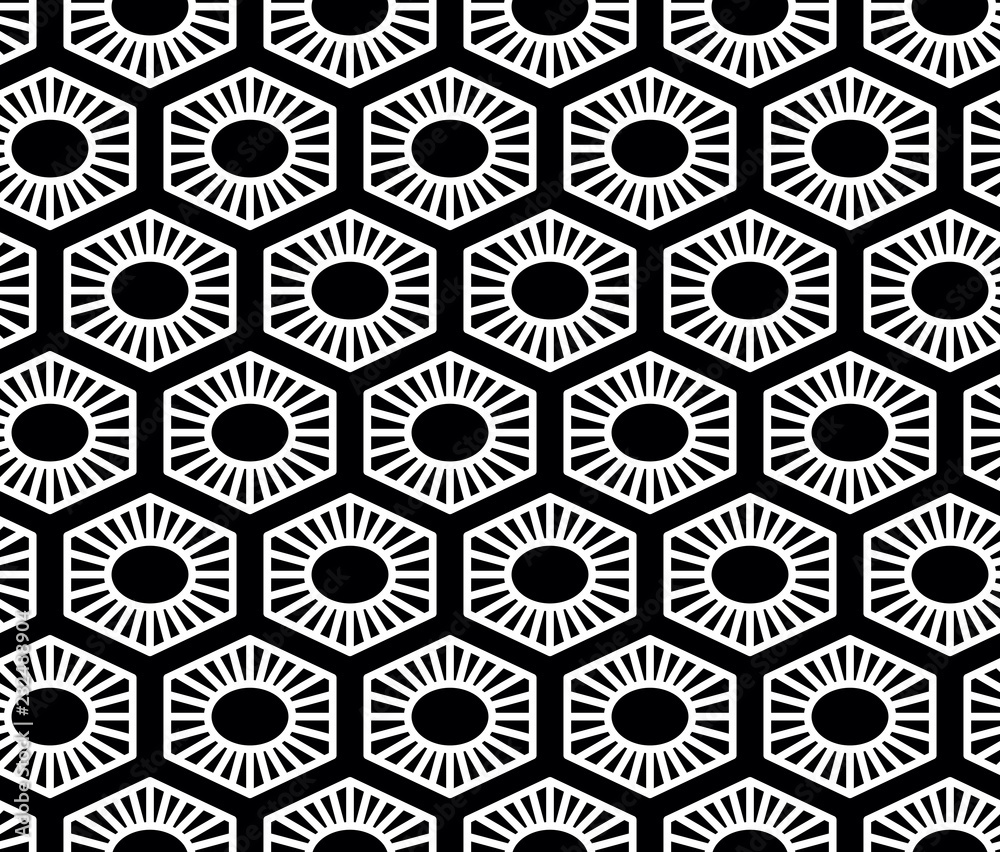Vector seamless geometric pattern. Classic Chinese ancient ornament