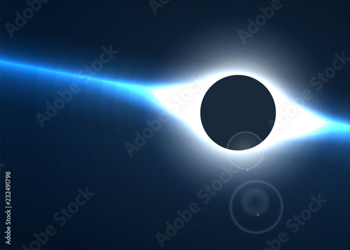 Vector illustration. Eclipse of the sun
