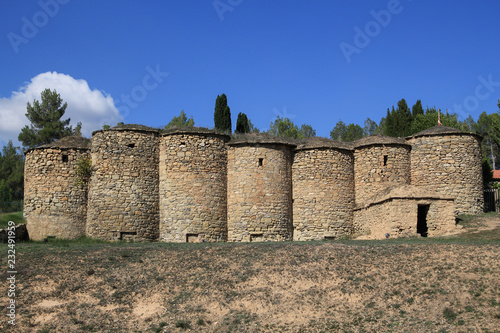 Old rocky wine vats, Talamanca, Catalonia, Spain