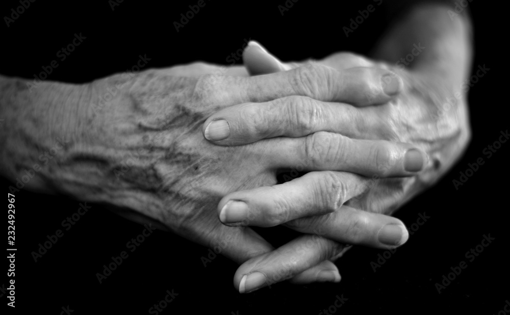 Fototapeta premium Mains vieillies