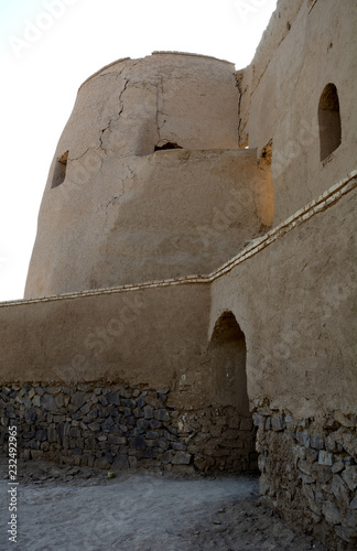 Ruins of anabandoned medieval village, Kharanaq, Iran photo