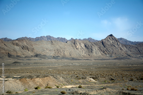 Mountains in the desert around Yazd, Iran