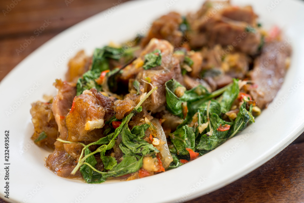 Stir Fried Beef with Basil