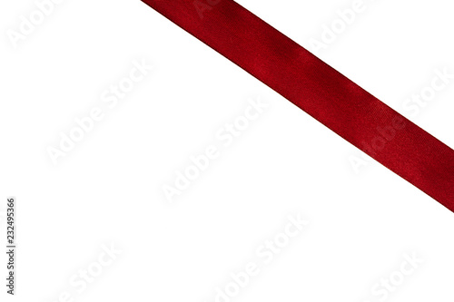 Red fabric ribbon isolated on white background. Free Download Red fabric ribbon isolated on white background. - GFXLoad