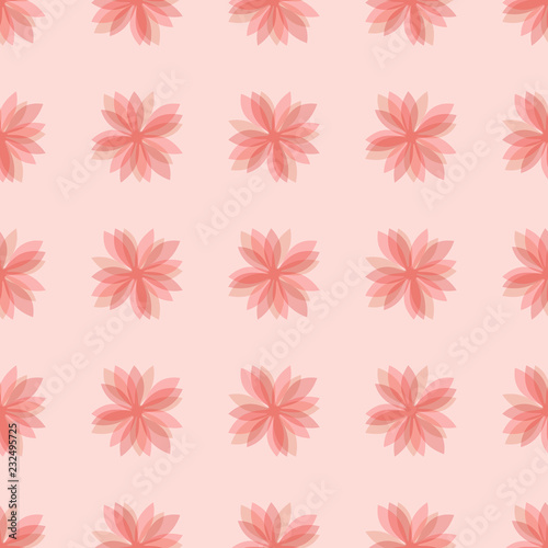 Seamless flower pattern. Floral background. Abstract seamless background  with transparent flowers. Vector illustration. © _aine_