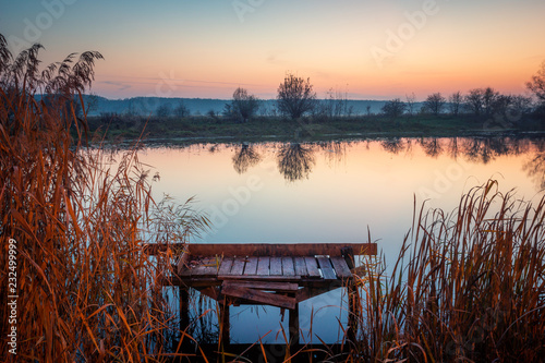Twilight over the  Habdzin lake near Konstancin-Jeziorna, Masovia, Poland © Artur Bociarski
