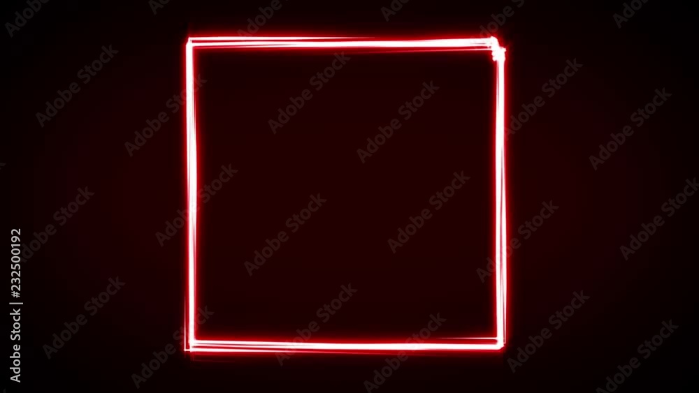 Abstract Light Stroke Square Animation/Animation of an abstract bright and shining square with light strokes following motion path Abstract Light Stroke Square Animation/Animation of an abstract bright and shining square with light strokes following motion path