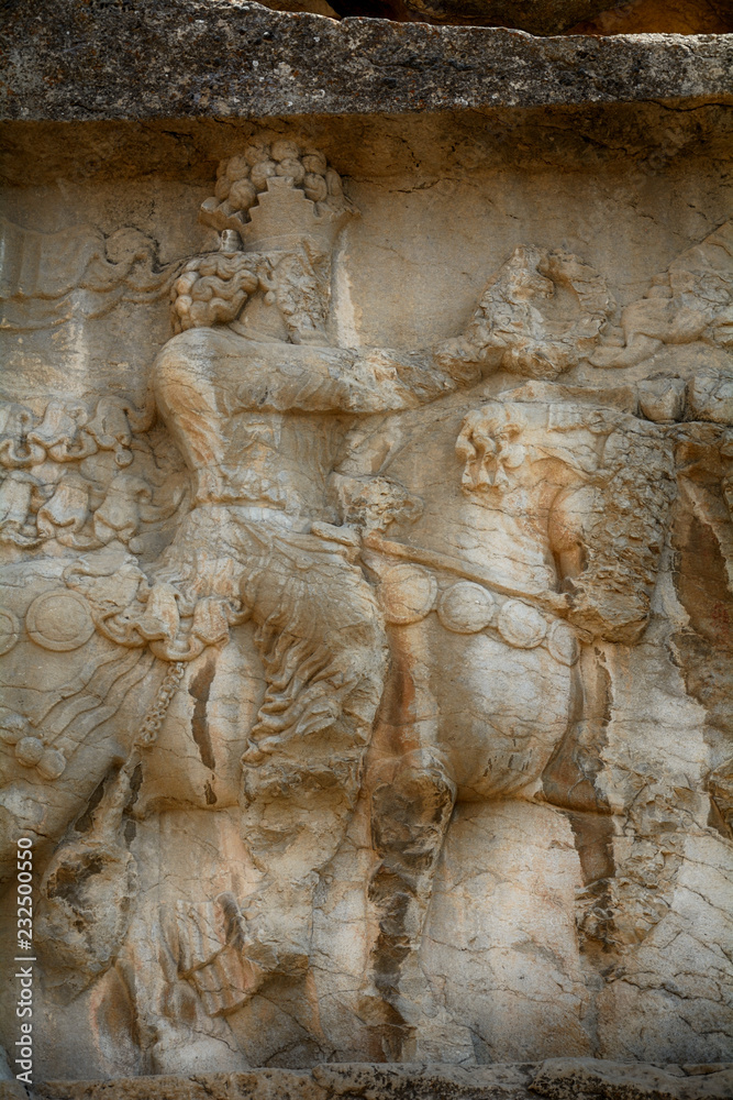 Obraz premium Sasanid relief, Naqs-e Rajab, Iran