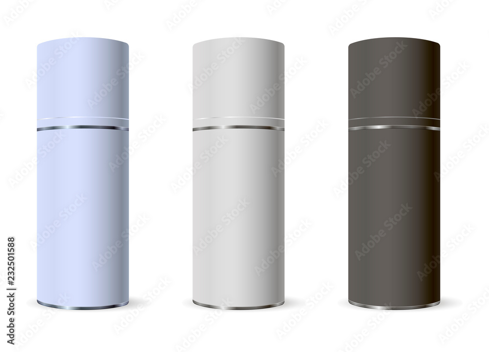 Template design cosmetics product mat metal spray bottles. Mockup for ads, advertising, branding, print, cover. Fashion 3d vector illustration. Template design cosmetics product mat metal spray bottles. Mockup for ads, advertising, branding, print, cover. Fashion 3d vector illustration.