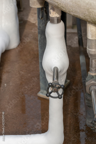 A Pipe On A Liquid Oxygen Tank photo