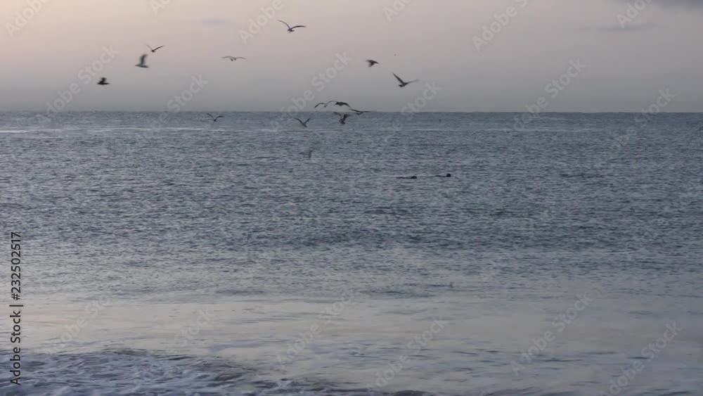 The Pacific Ocean at Capitola by the Sea at sunset, California, USA, 2018 The Pacific Ocean at Capitola by the Sea at sunset, California, USA, 2018