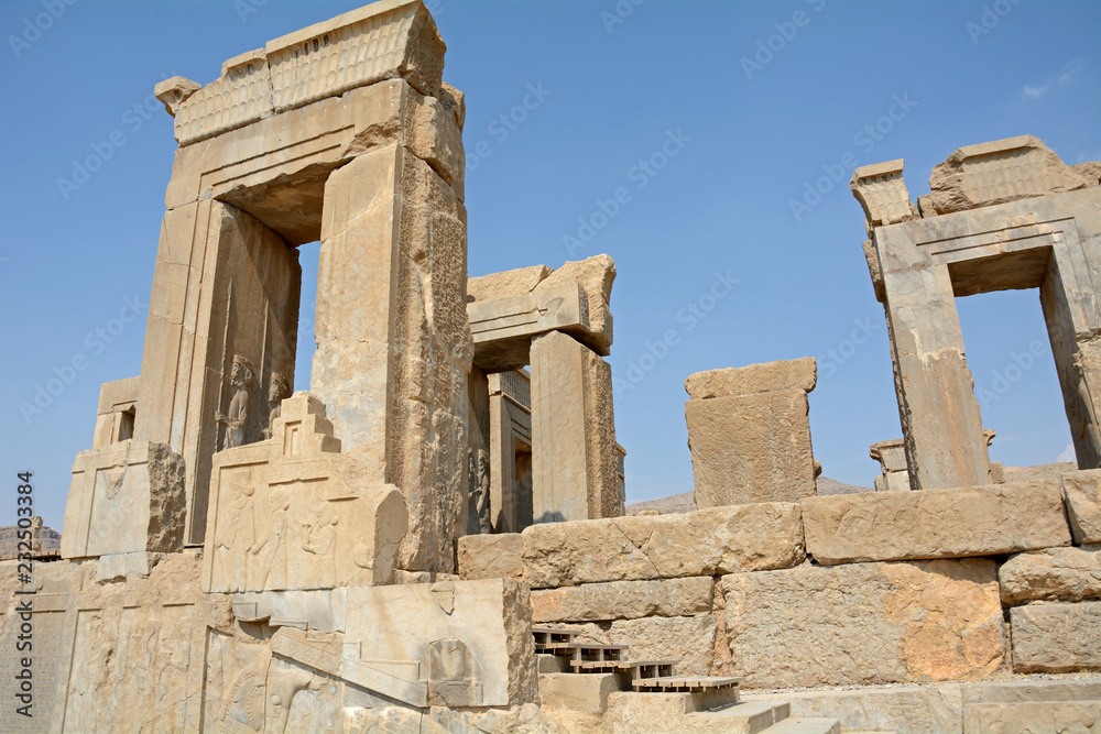 Ruins of the ancient Persian capital city of Persepolis, Iran