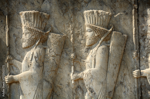 Ruins of the ancient Persian capital city of Persepolis, Iran photo