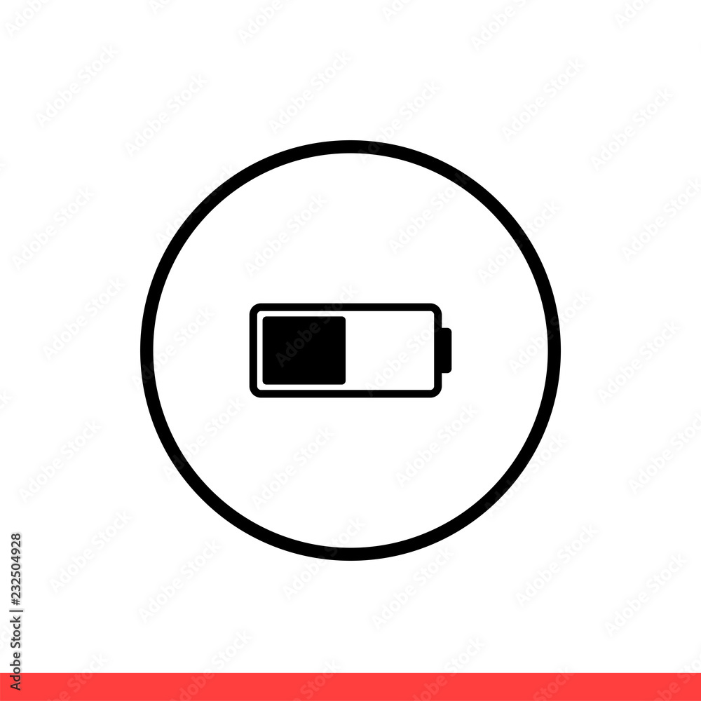 Battery icon, vector illustration Battery icon, vector illustration