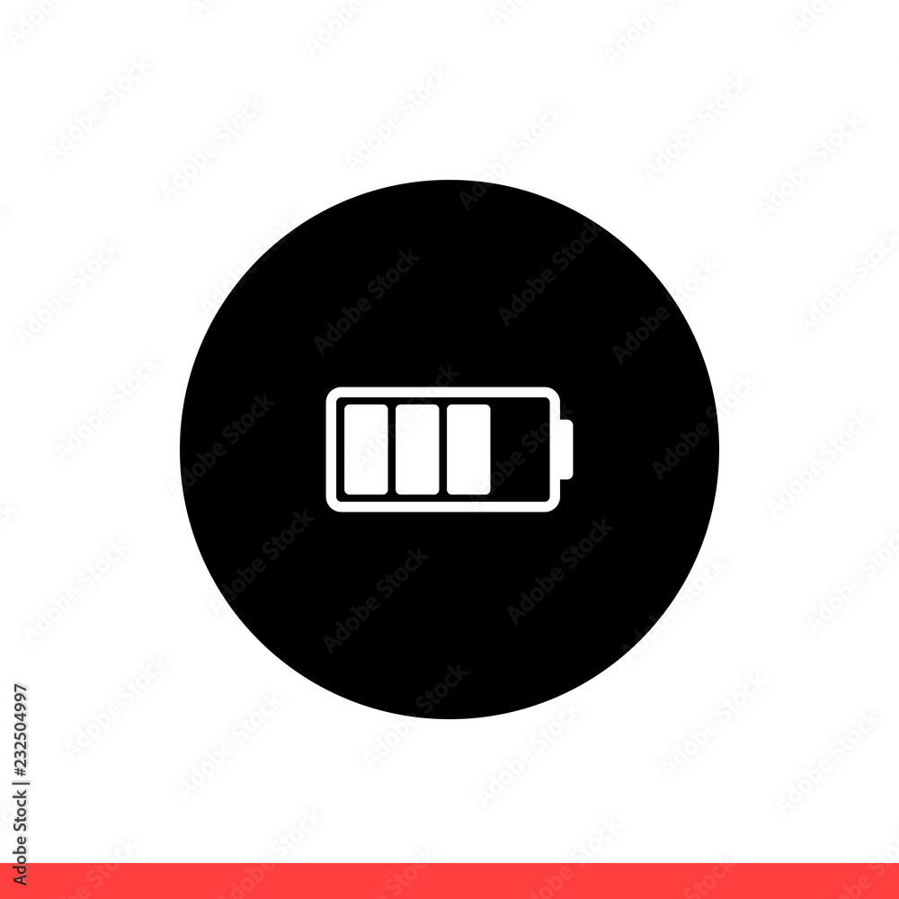 Battery icon, vector illustration Battery icon, vector illustration