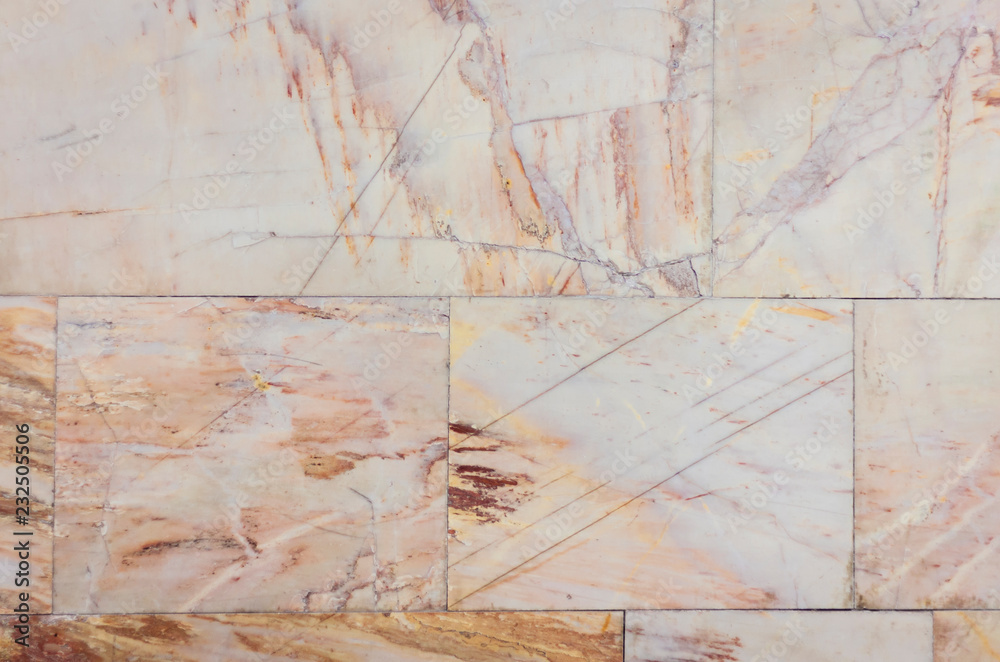 Marble texture – wall with stone slab background in ancient building