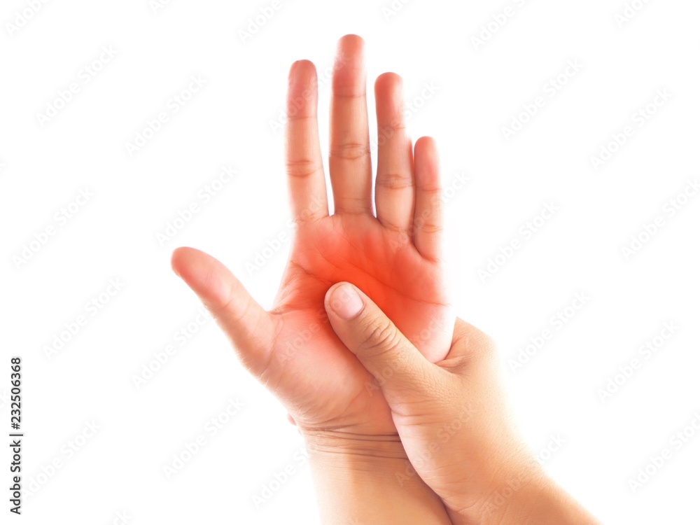 Pain in the palm.