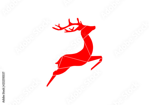 Rentier Reh Hirsch Weihnachten Karte