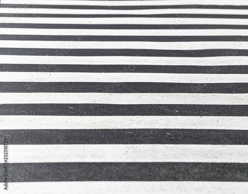 Crosswalk in Black and white Zebra Tone