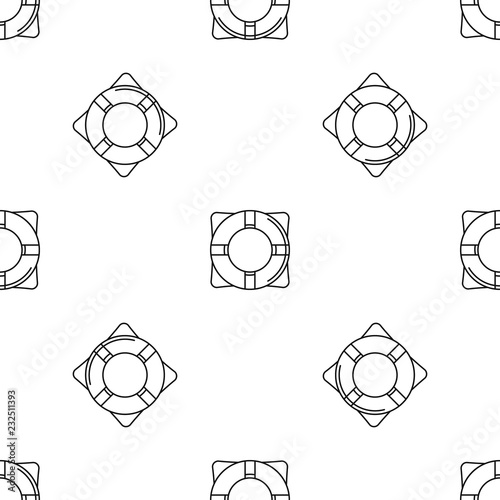 Life buoy pattern seamless vector repeat geometric for any web design