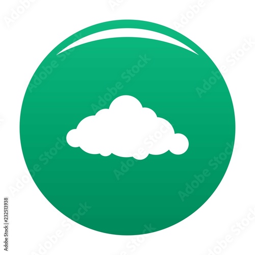 Fixed cloud icon. Simple illustration of fixed cloud vector icon for any design green