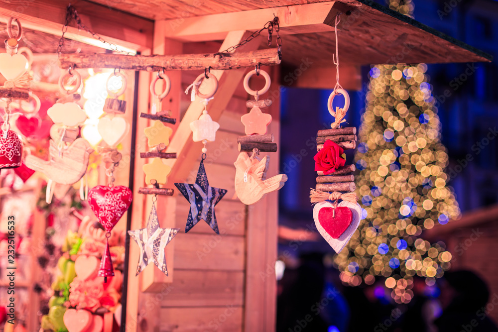 Naklejka premium Christmas Fair in Italy