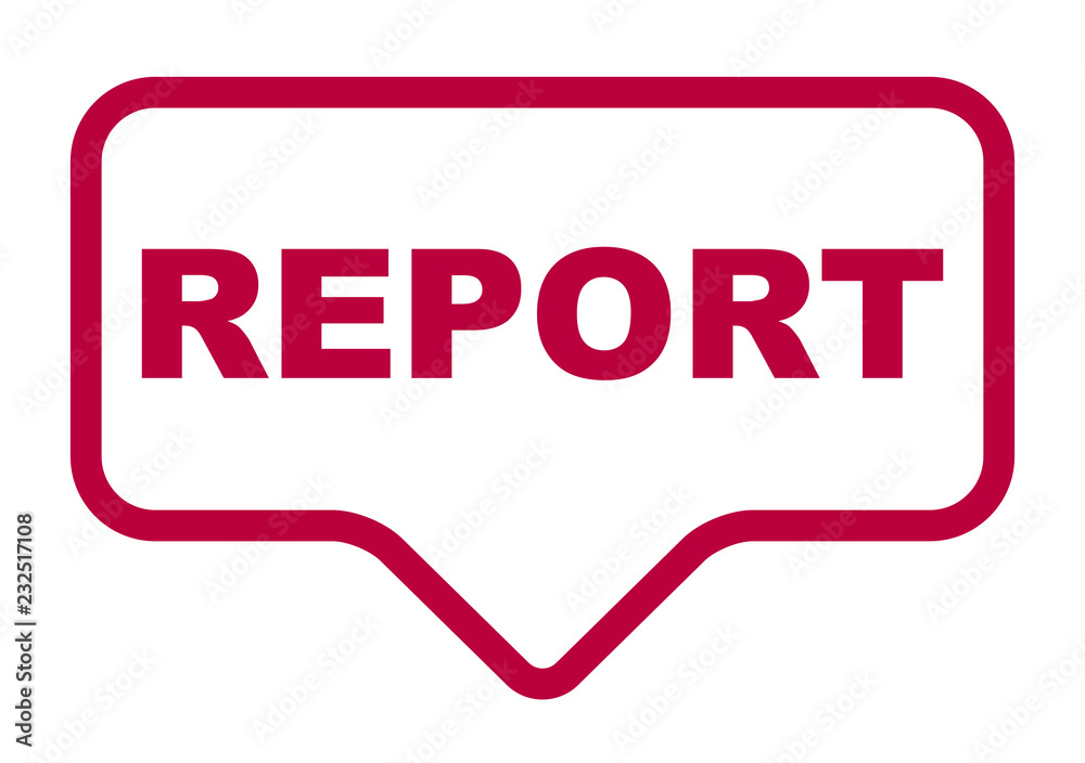 red vector banner report