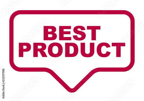 red vector banner best product