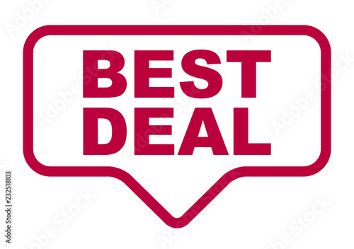red vector banner best deal