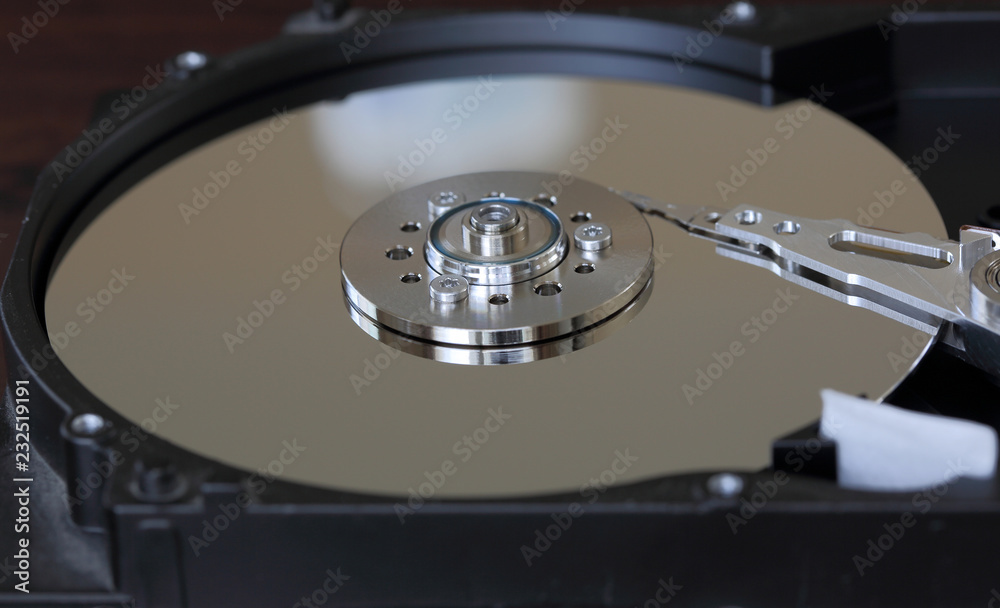 Disk and needle internal in Harddisk of Personal computer (PC) - use for Business and Industrial product. Disk and needle internal in Harddisk of Personal computer (PC) - use for Business and Industrial product.