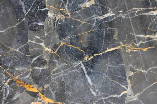 Patterned natural of Dark gray marble (Gold Russia) texture for design. Abstract background. © ImagineDesign