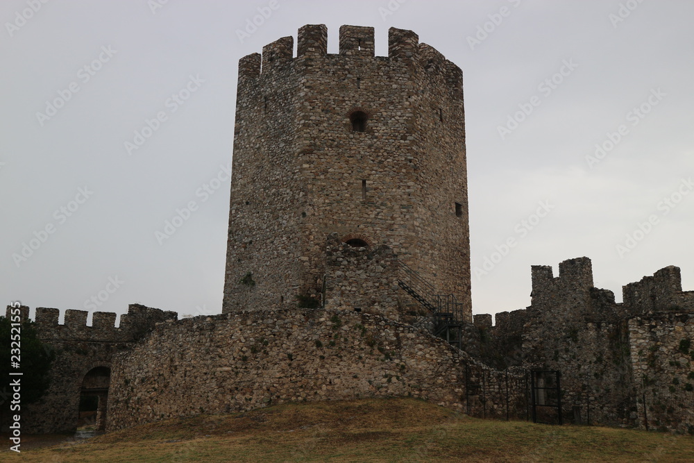 Main tower of the medieval Platamonas castle, Greece