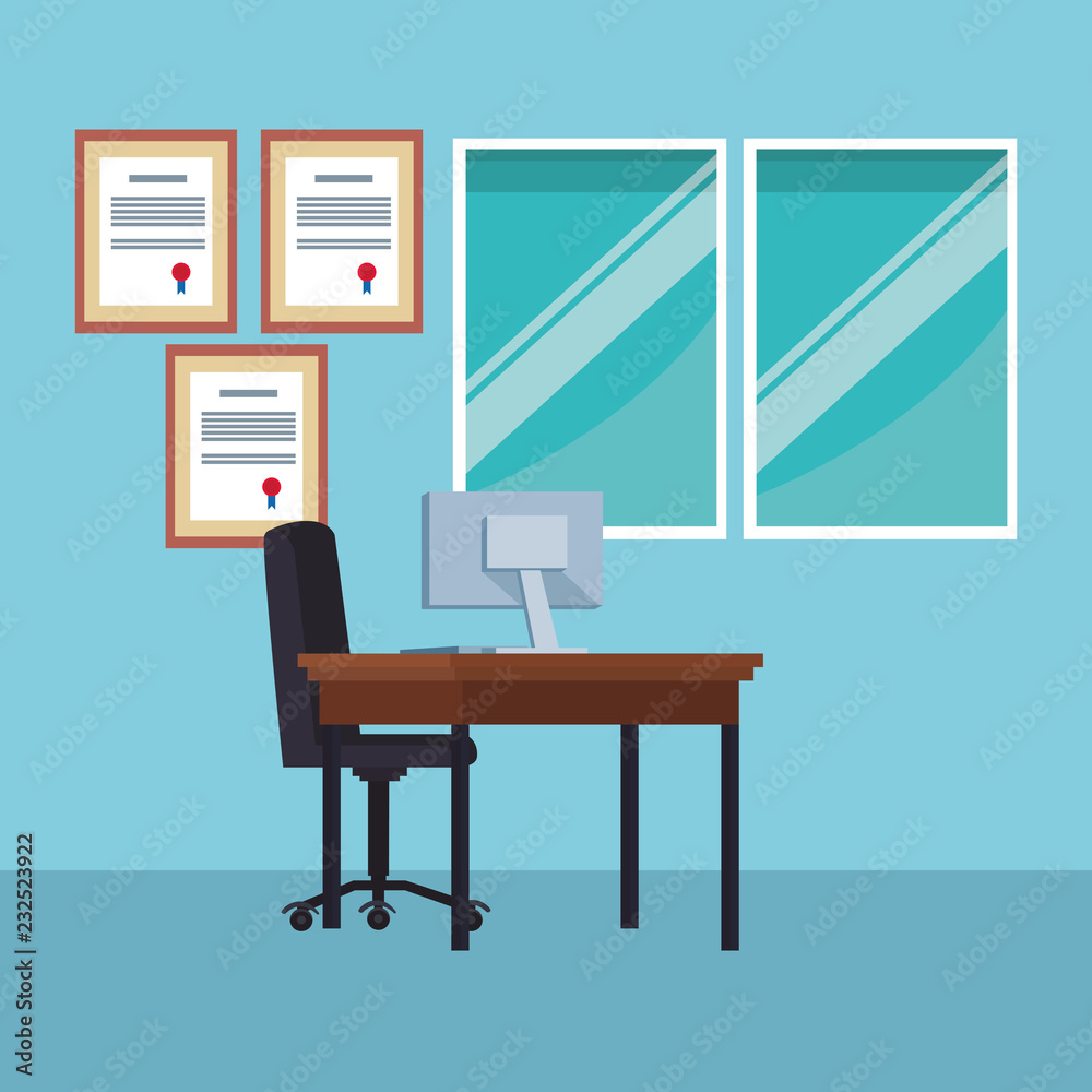 Business office interior