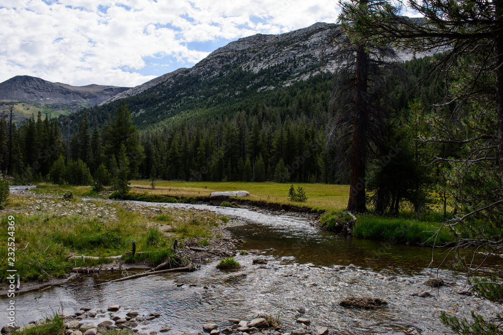 River and Mountains in Yosemite