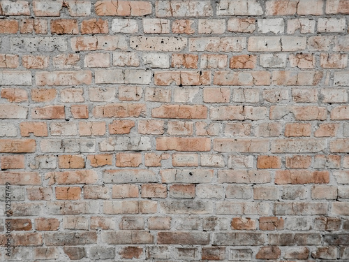 Orange wall from the old brick