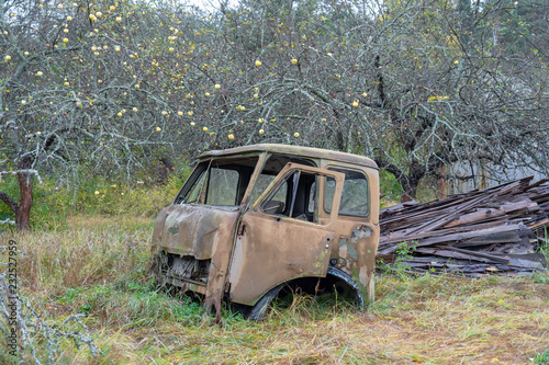 Old abandoned truck in Chernobyl