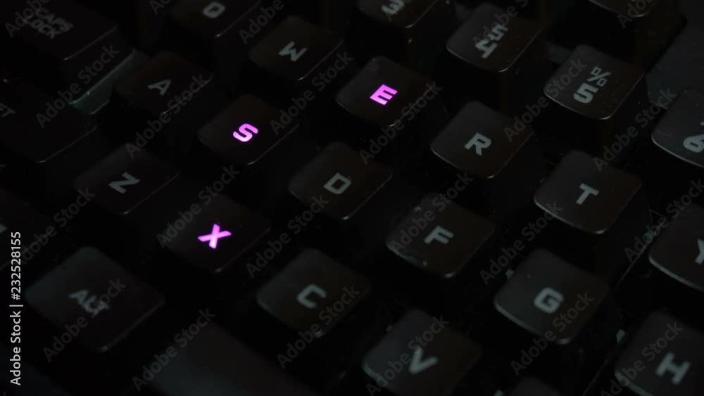 On a computer keyboard lights up the word sex On a computer keyboard lights up the word sex