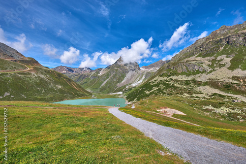 Road to the lake Rifflsee. Austrian Alps. Tyrol photo