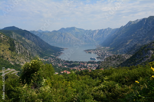 Vue Panoramique Fjord de Kotor Montenegro