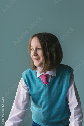 portrait of a tween girl photo