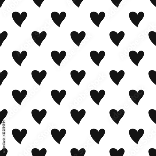 Cruel heart pattern seamless vector repeat geometric for any web design photo