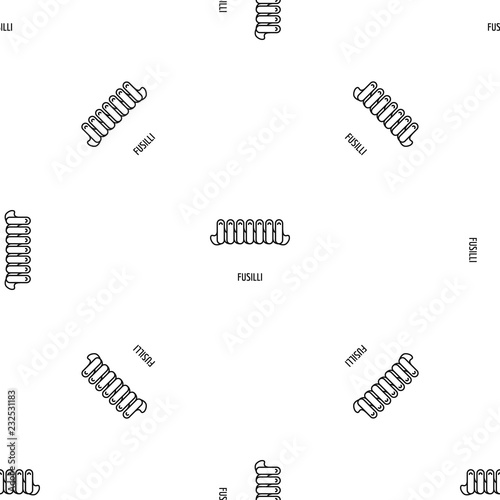 Fusilli pattern seamless vector repeat geometric for any web design
