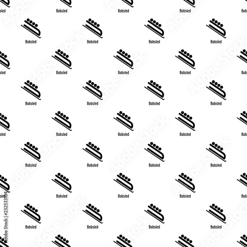 Bobsled pattern seamless vector repeat geometric for any web design