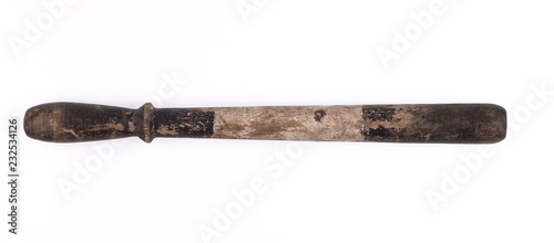 police wooden baton photo