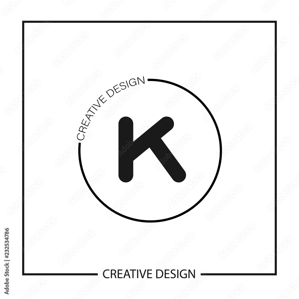 Initial Letter K Logo Template Vector Design Initial Letter K Logo Template Vector Design
