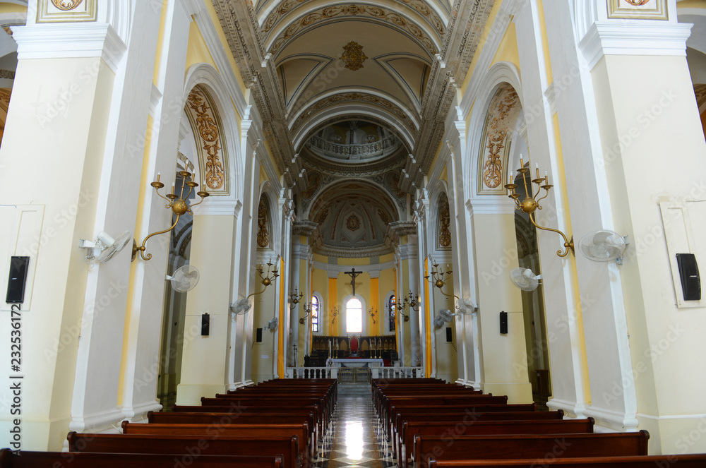 Cathedral of San Juan Bautista is a Roman Catholic cathedral in Old San Juan, Puerto Rico. This church was built in 1521.