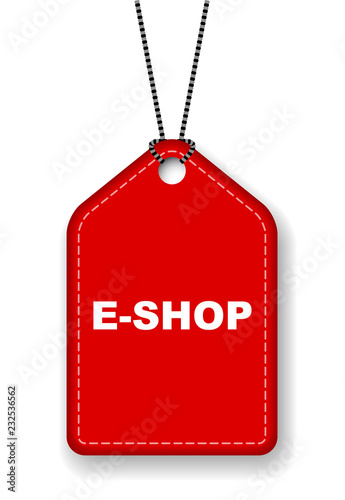 red vector banner eshop