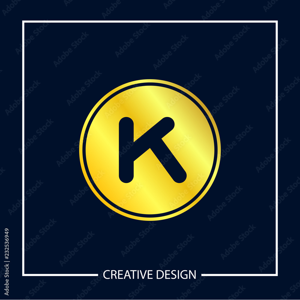 Initial Letter K Logo Template Vector Design Initial Letter K Logo Template Vector Design