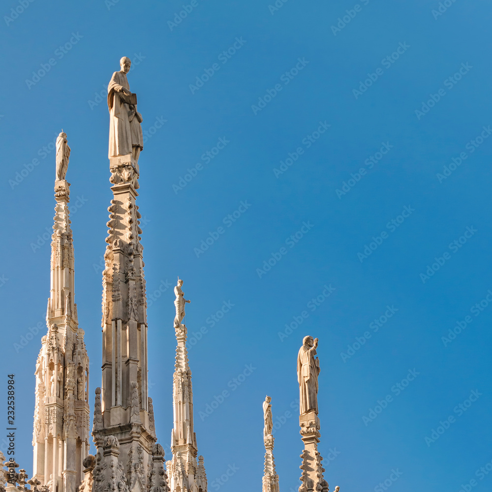 Duomo Cathedral Exterior Detail, Milan, Italy Duomo Cathedral Exterior Detail, Milan, Italy