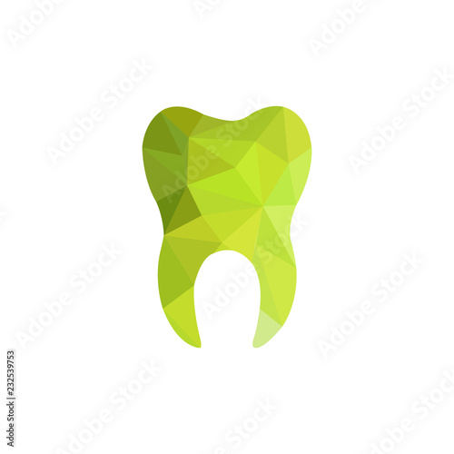 Tooth logo for dental clinic. New Technogy concept.Flat illustration tooth logo icon for  business and web design.Vector Eps10.